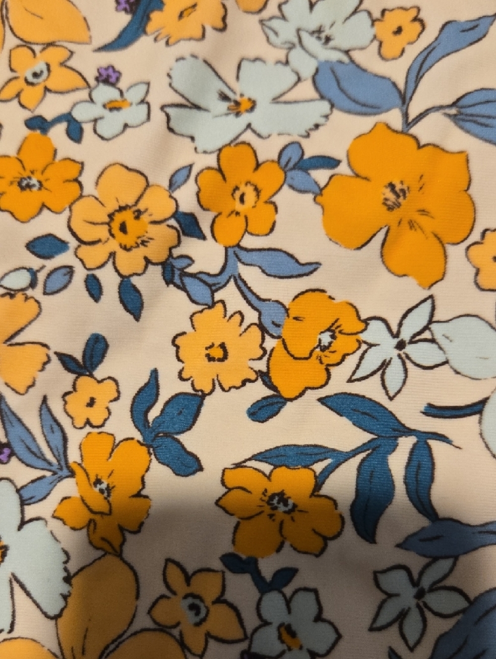 Cupshe Yellow Floral Ruffle One-Piece Swimsuit - Picture 5 of 6